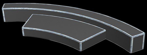 rounded curb skatepark equipment