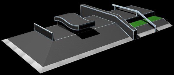 model 4 skatepark equipment