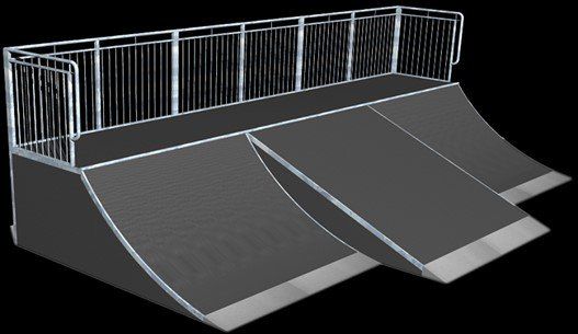quarter bank quarter skatepark equipment