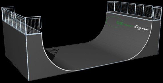 half pipe skatepark equipment