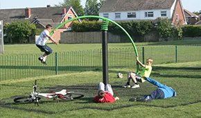 Rotating Spring Seesaw