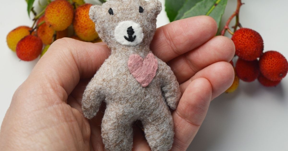hand sewn felt project