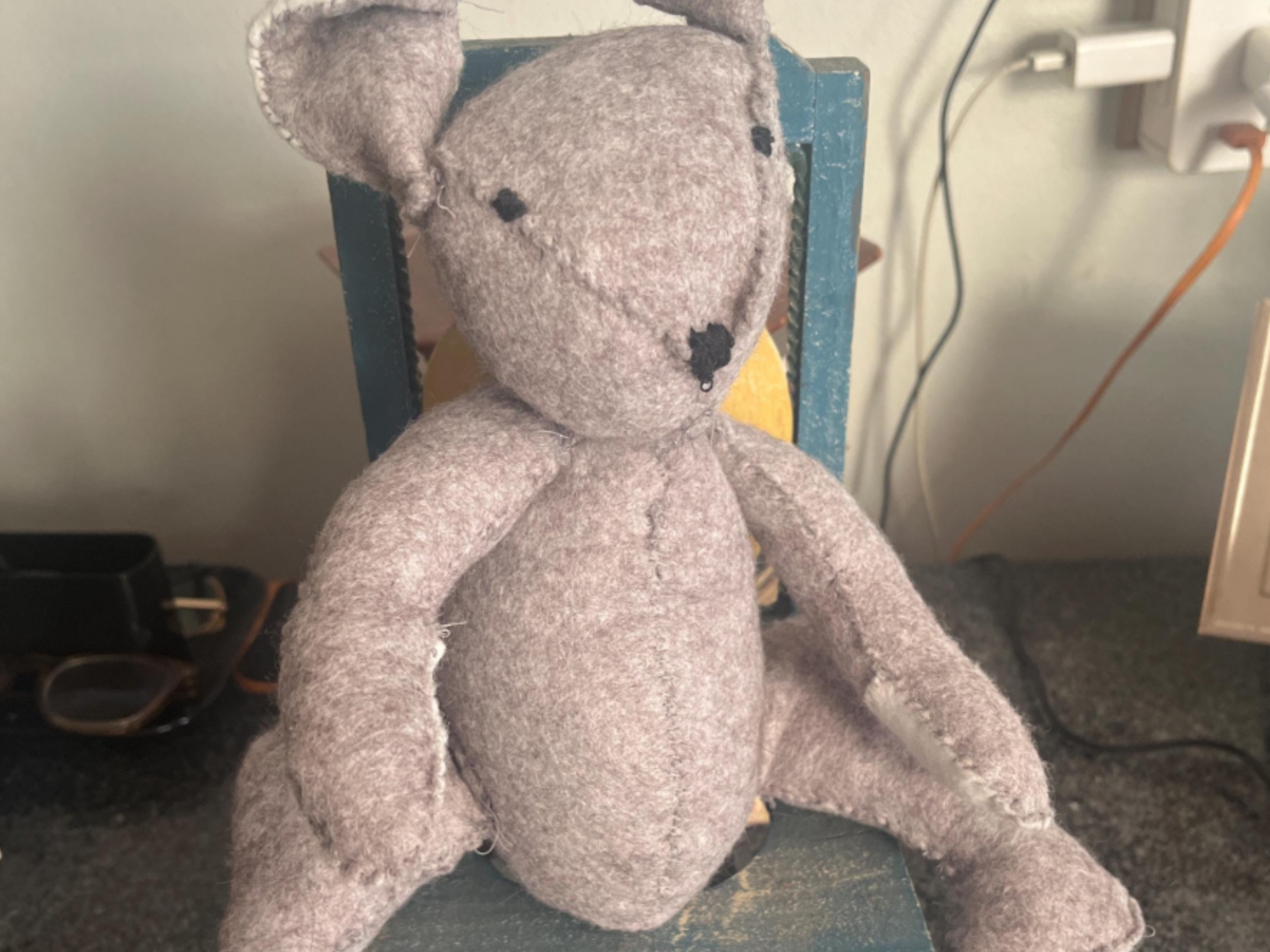 Bluebell rabbit made by a customer of A Sewing Life
