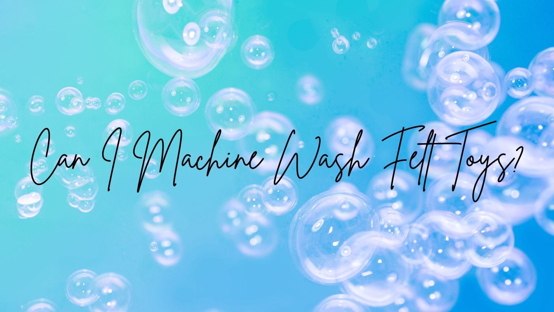 can i machine wash felt toys
