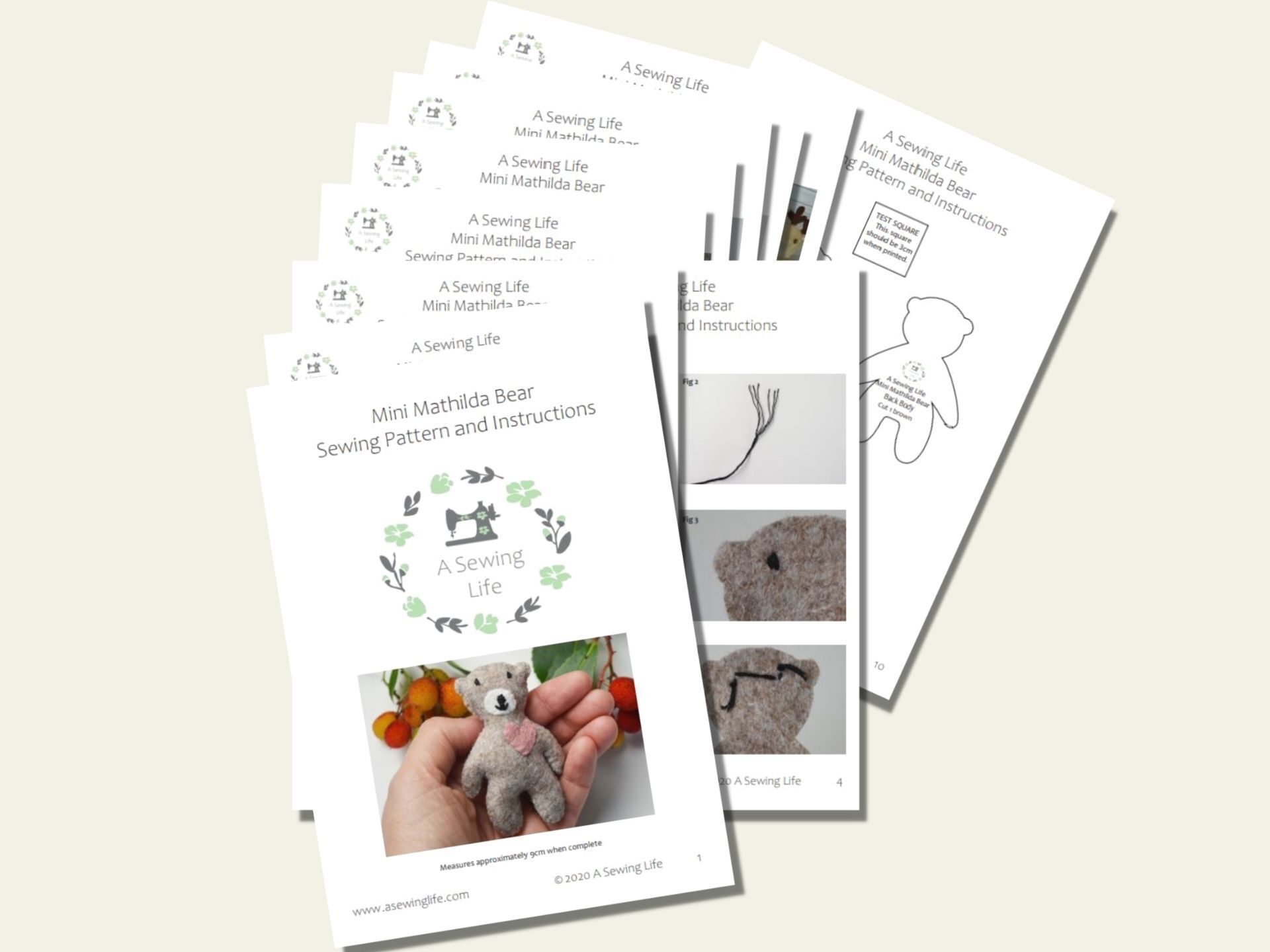 Free sewing pattern for stuffed animals