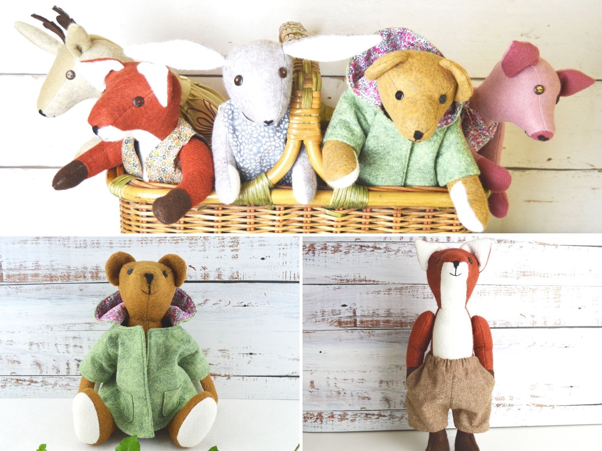 Felt Toy Sewing Patterns & Sewing Kits making felt toys