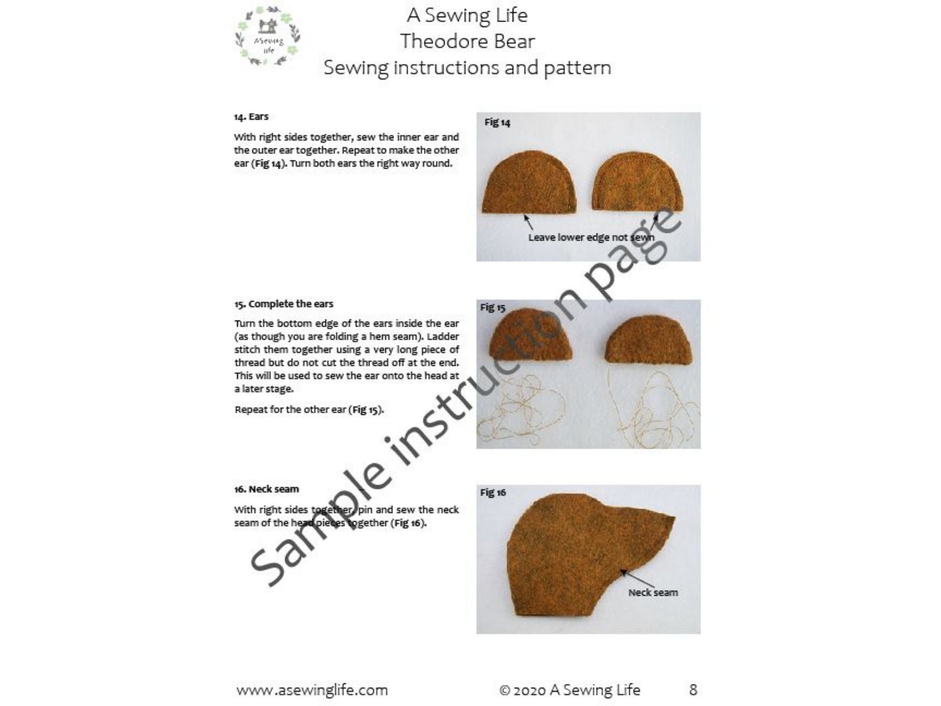 teddy bear pattern