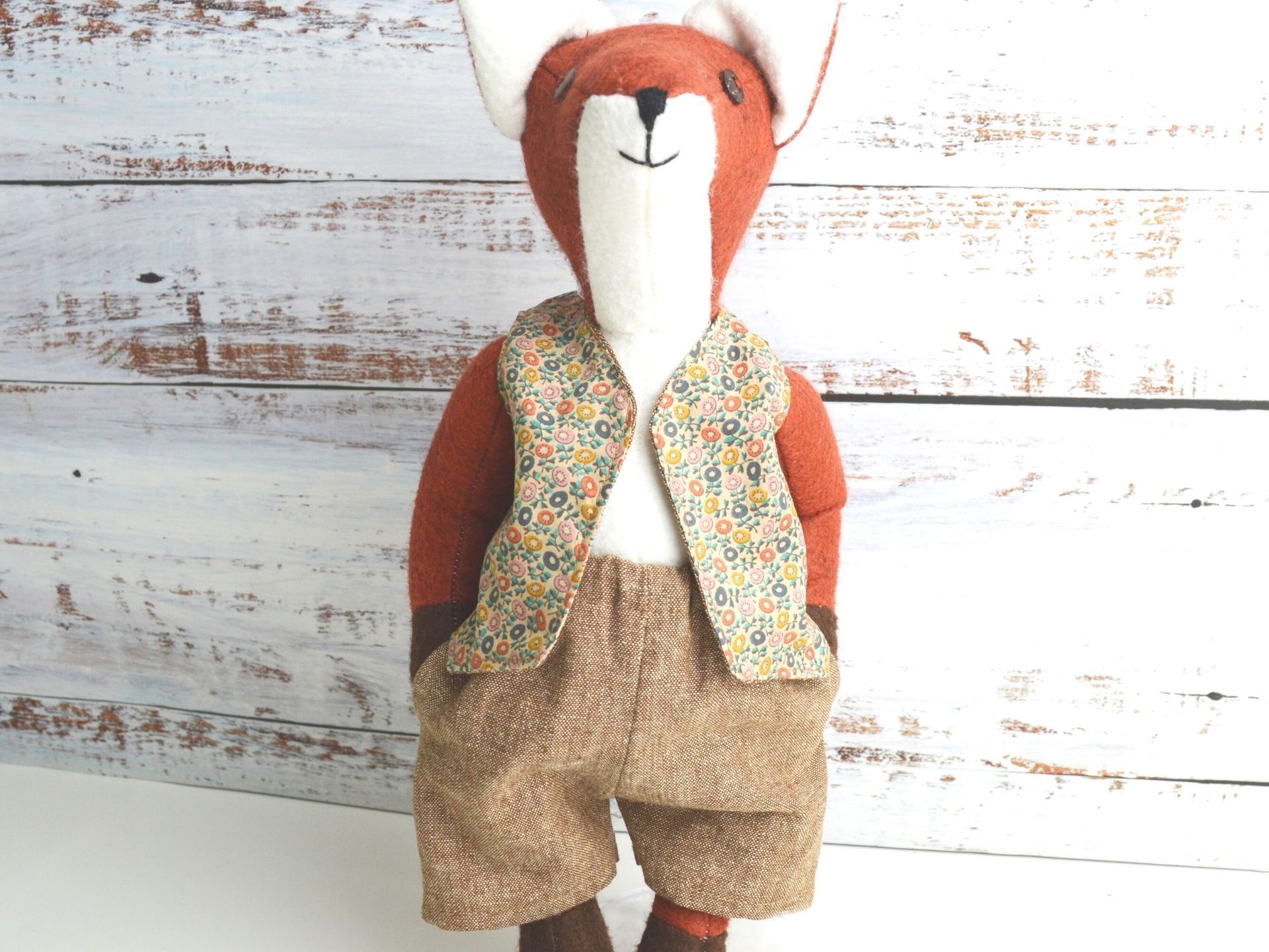 fox stuffed toy pattern