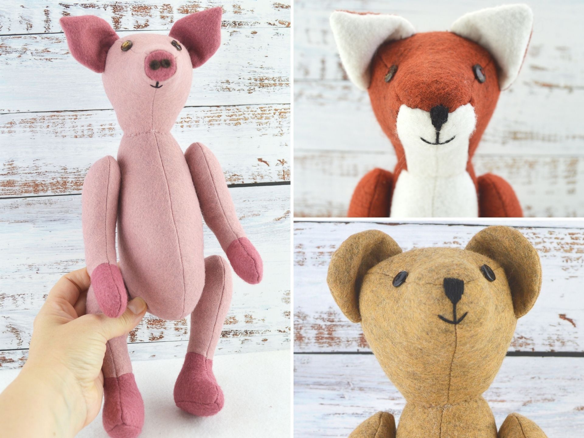 Examples of Marl Wool Blend Felt what felt to use for sewing