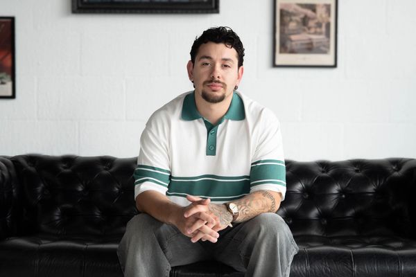 Portrait of Edwin Diaz, barber at Goodfellas Barbershop