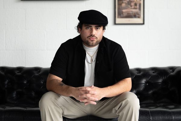 Portrait of Juan Zambrano, barber at Goodfellas Barbershop