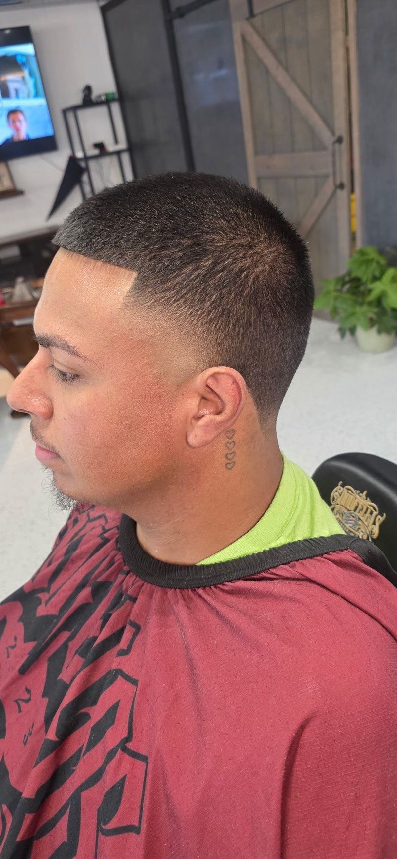 Fade haircut at Goodfellas Barbershop in Schererville