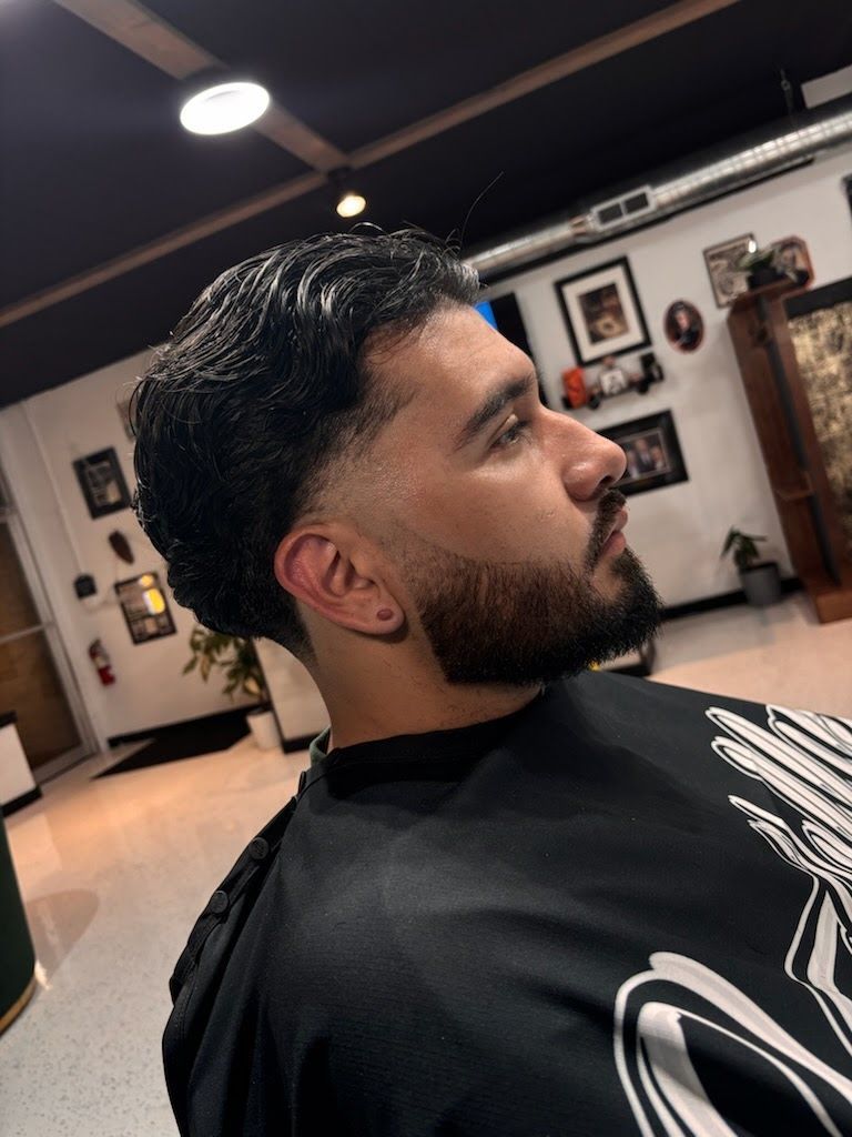 Fresh men's haircut at Goodfellas Barbershop in Schererville