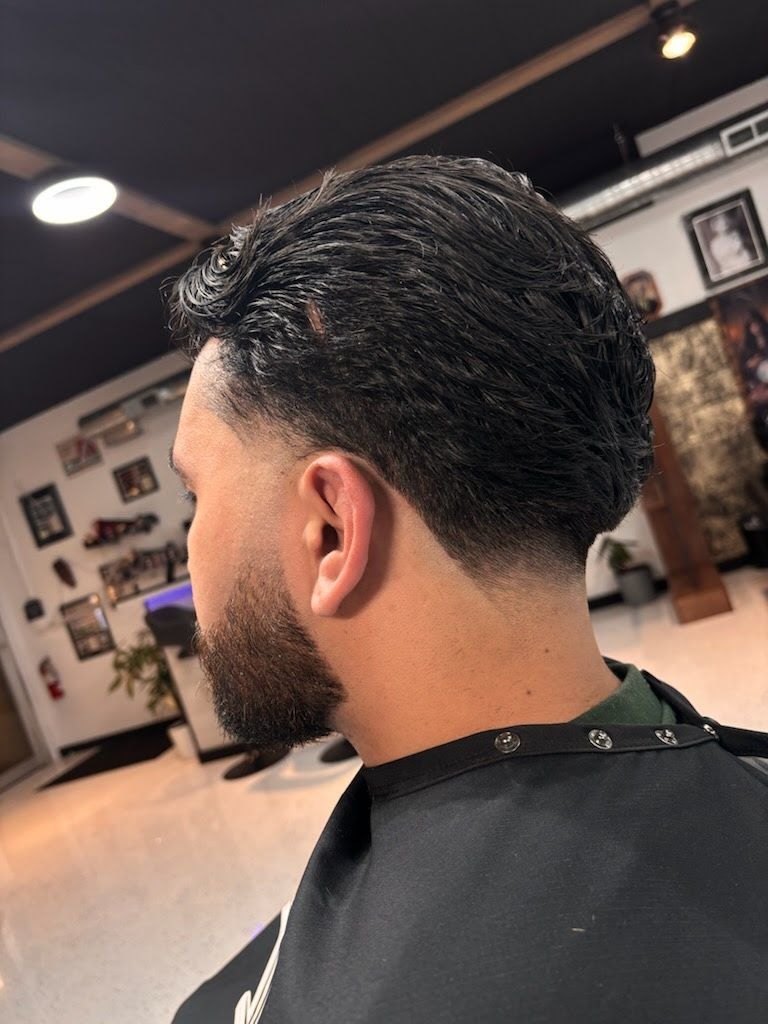 Finished men's cut from Goodfellas Barbershop in Schererville