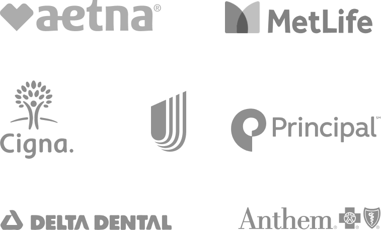 A set of logos for different insurance companies on a white background.