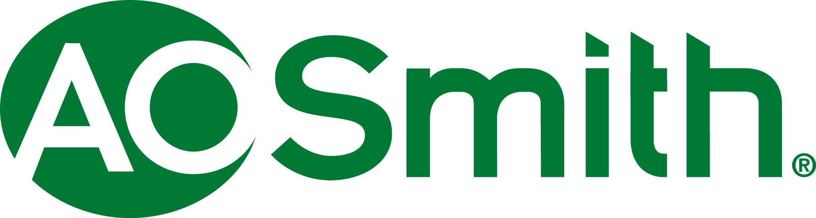 A.O. Smith green logo on a white background