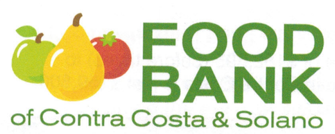 Food Bank of Contra Costa & Solano logo with green text and fruit icons