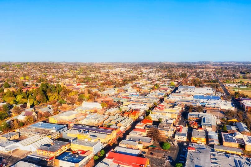 An Aerial View Of A City With Lots Of Buildings And Trees — Active Ables Community Services In Armidale, NSW