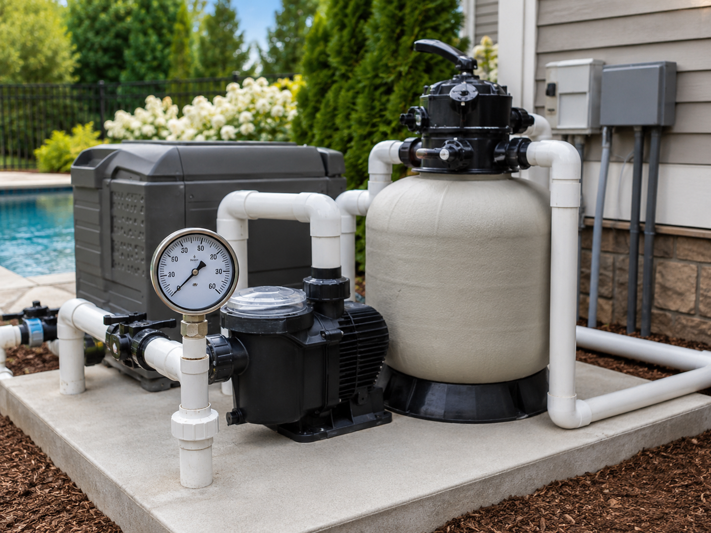 pool filter pressure check for pool equipment repair