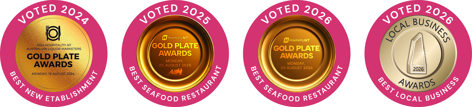 A badge that says voted 2024 best new establishment