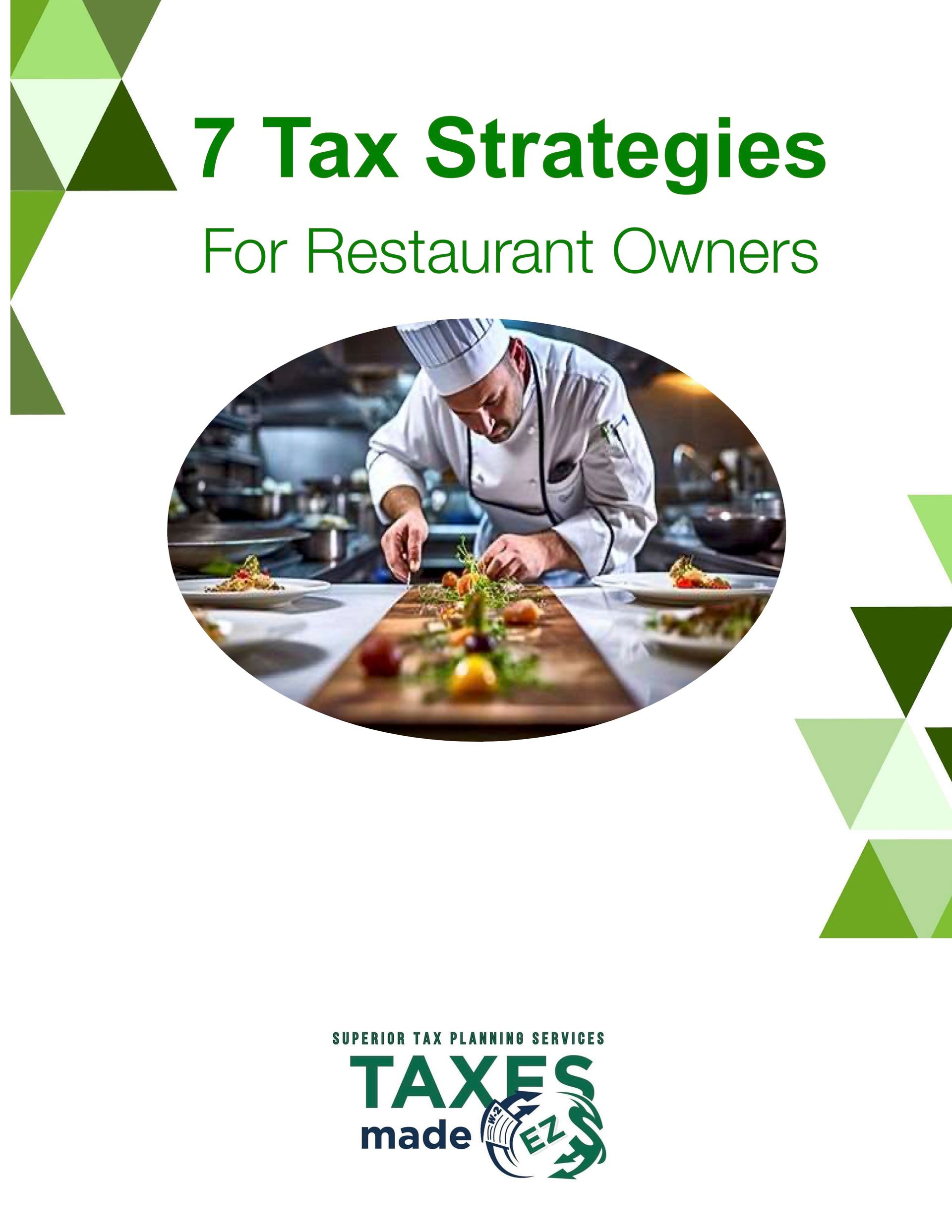 Seven tax strategies for restaurant owners