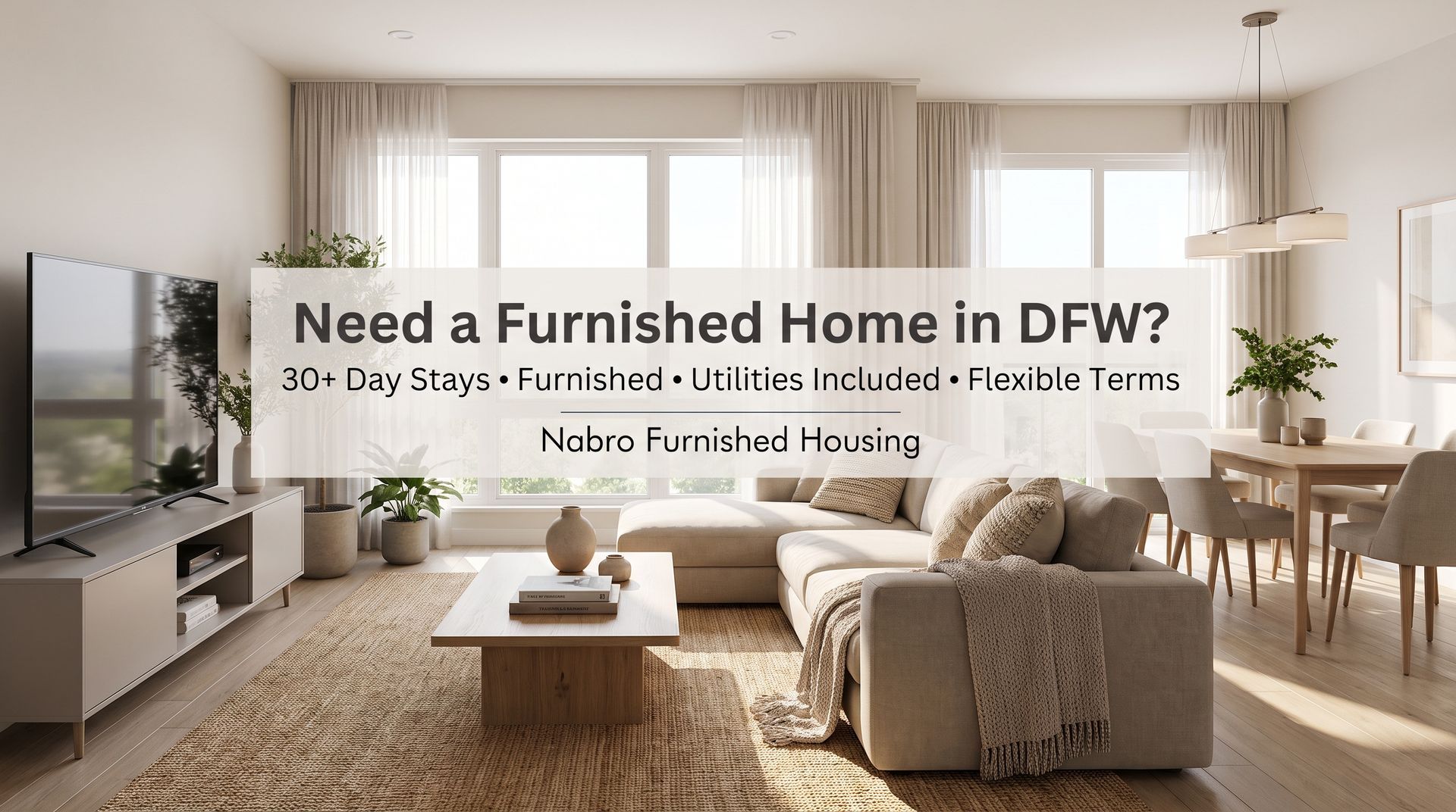 Furnished Housing text banner