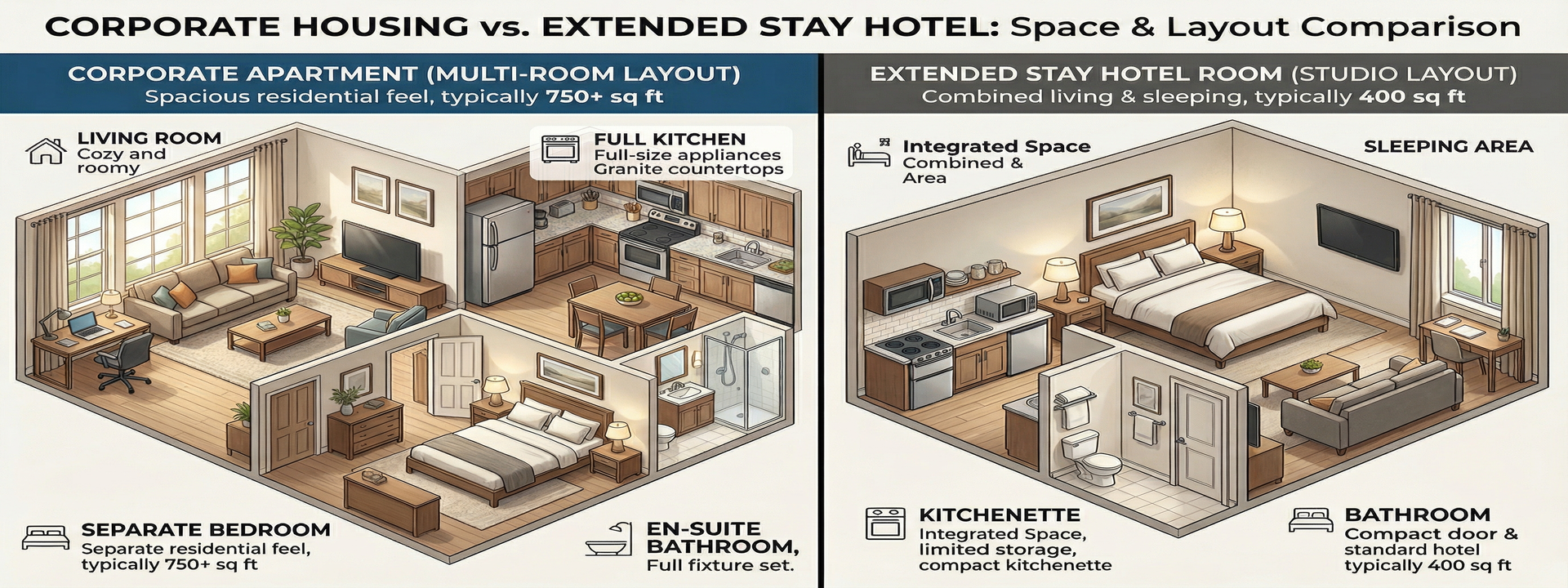 Corporate vs Hotel