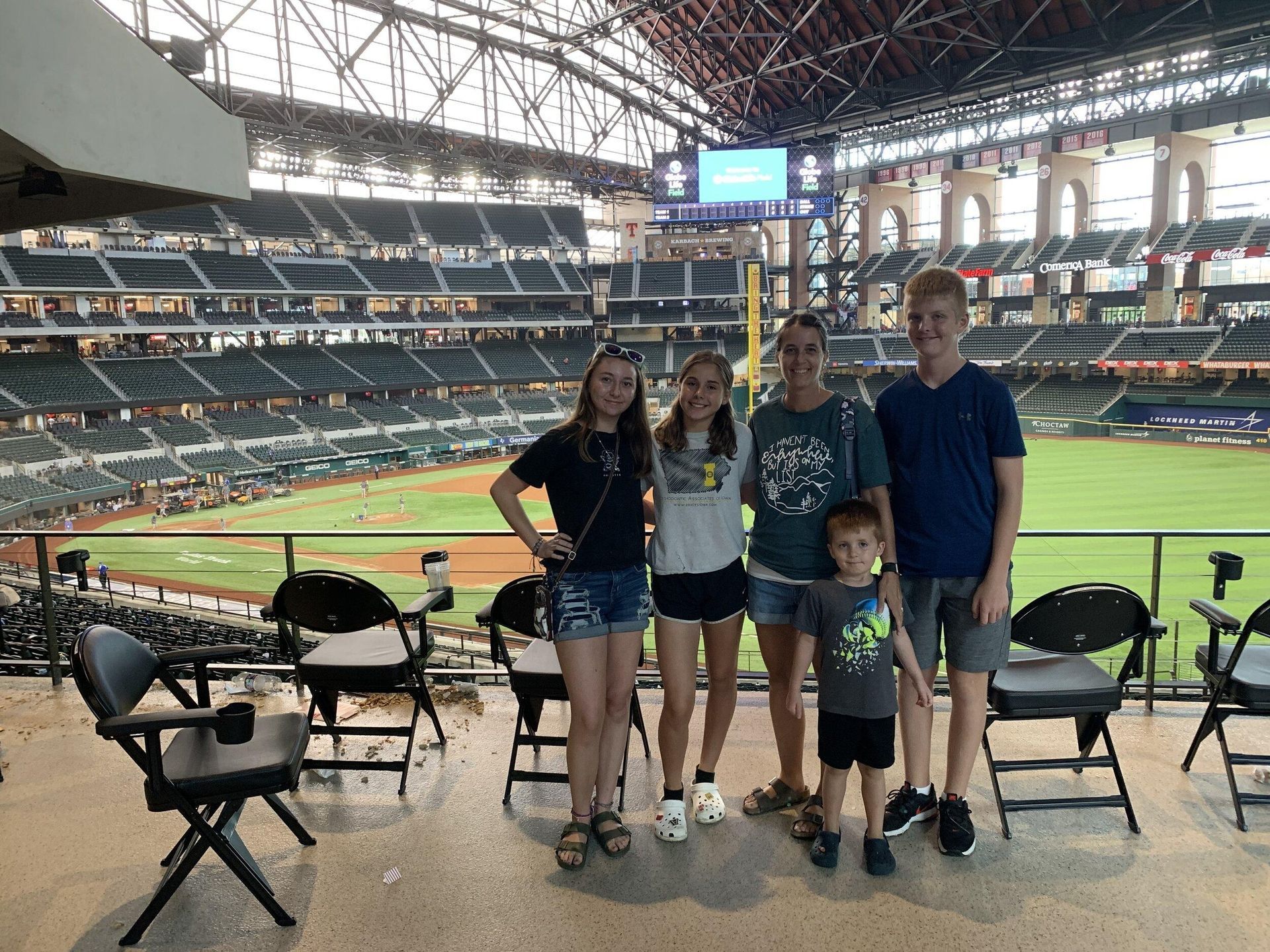 Baseball memories with the Rangers at Globe Life Park in Texas