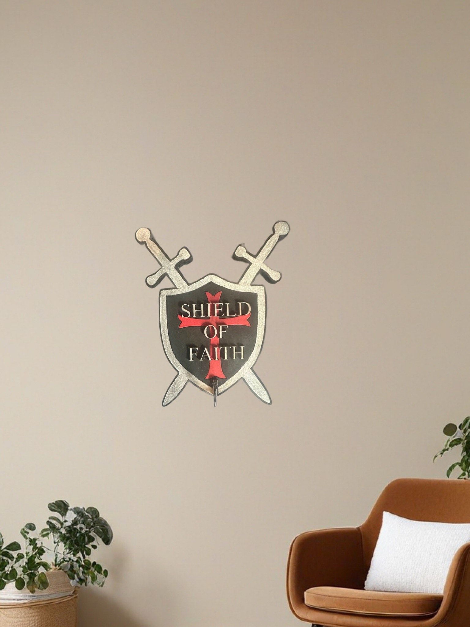 Shield of Faith Single Rosary holder