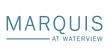 Marquis at Waterview logo in blue and gray text on a white background