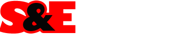 The letters s and e are red and black on a white background.