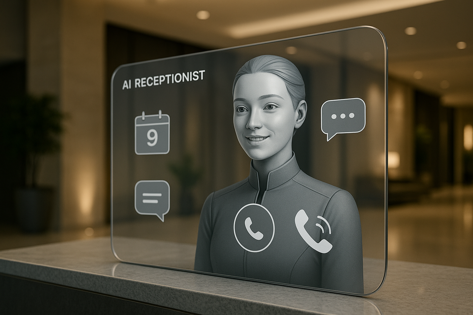 Virtual AI Receptionist Screen