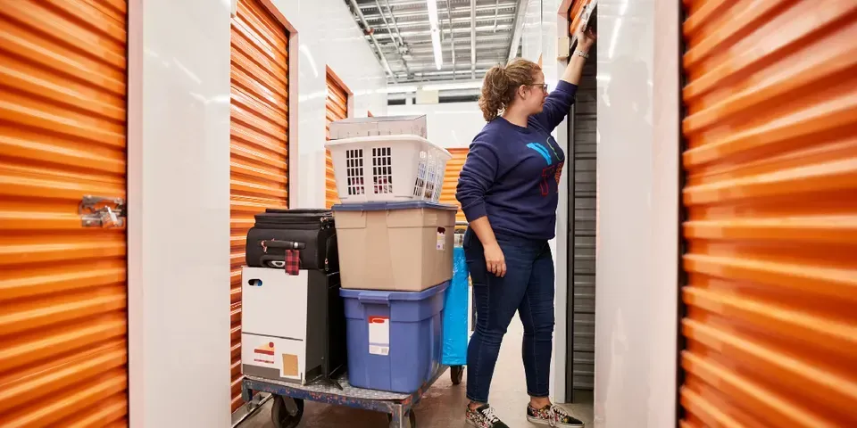 Woman With Baggage | Staunton, VA | American Mini Storage