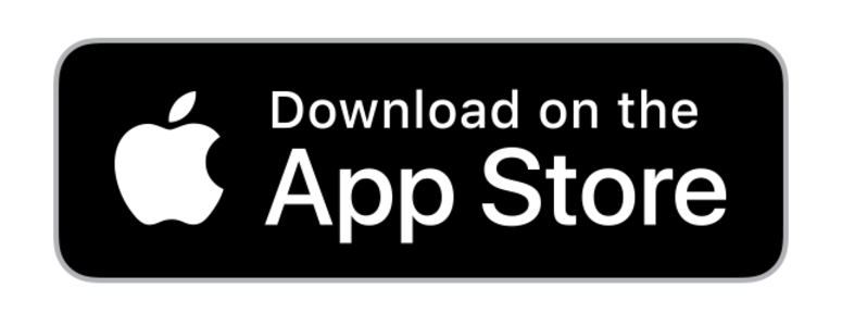 The app store logo is black and white and says `` download on the app store ''.
