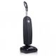 Black upright vacuum cleaner on a white background
