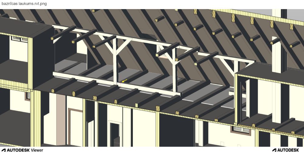 Laser scanning and 3D model of a residential building in Talsi, Church Square 1