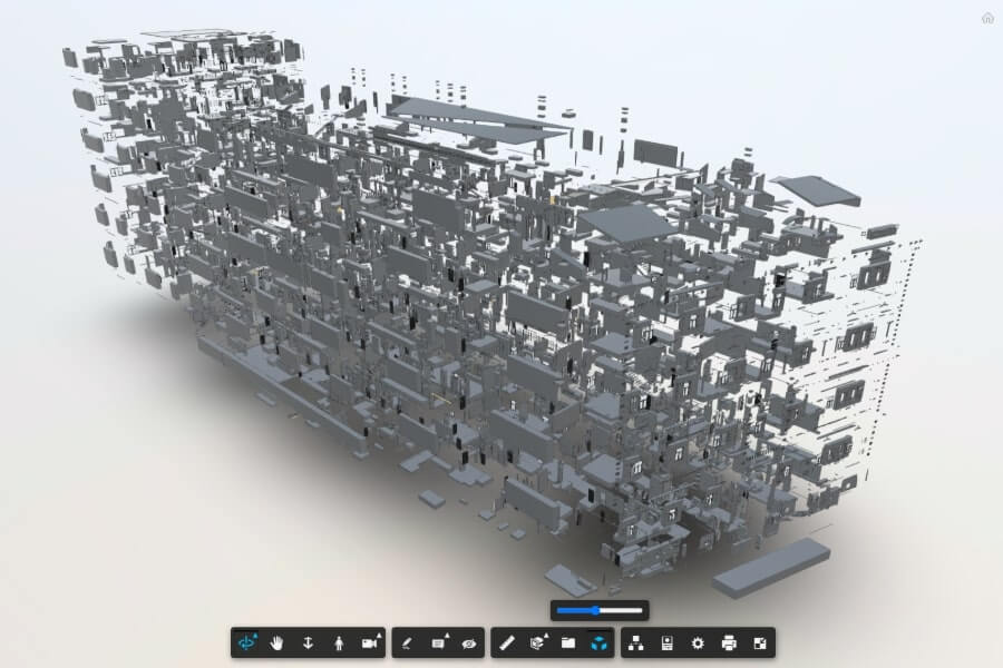 Laser scanning and 3D modelling for the building at Elizabetes Street 75