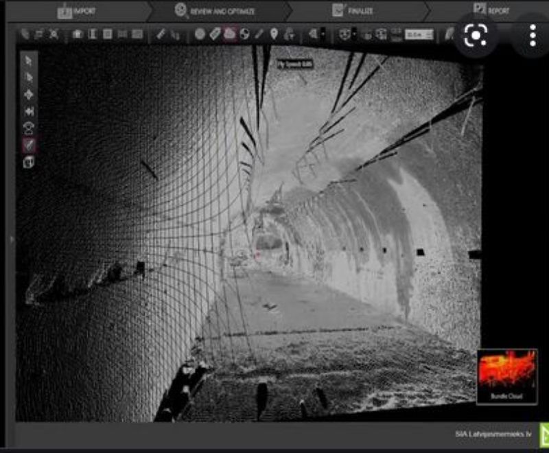 Laser scanning in “Gunpowder Cellars”