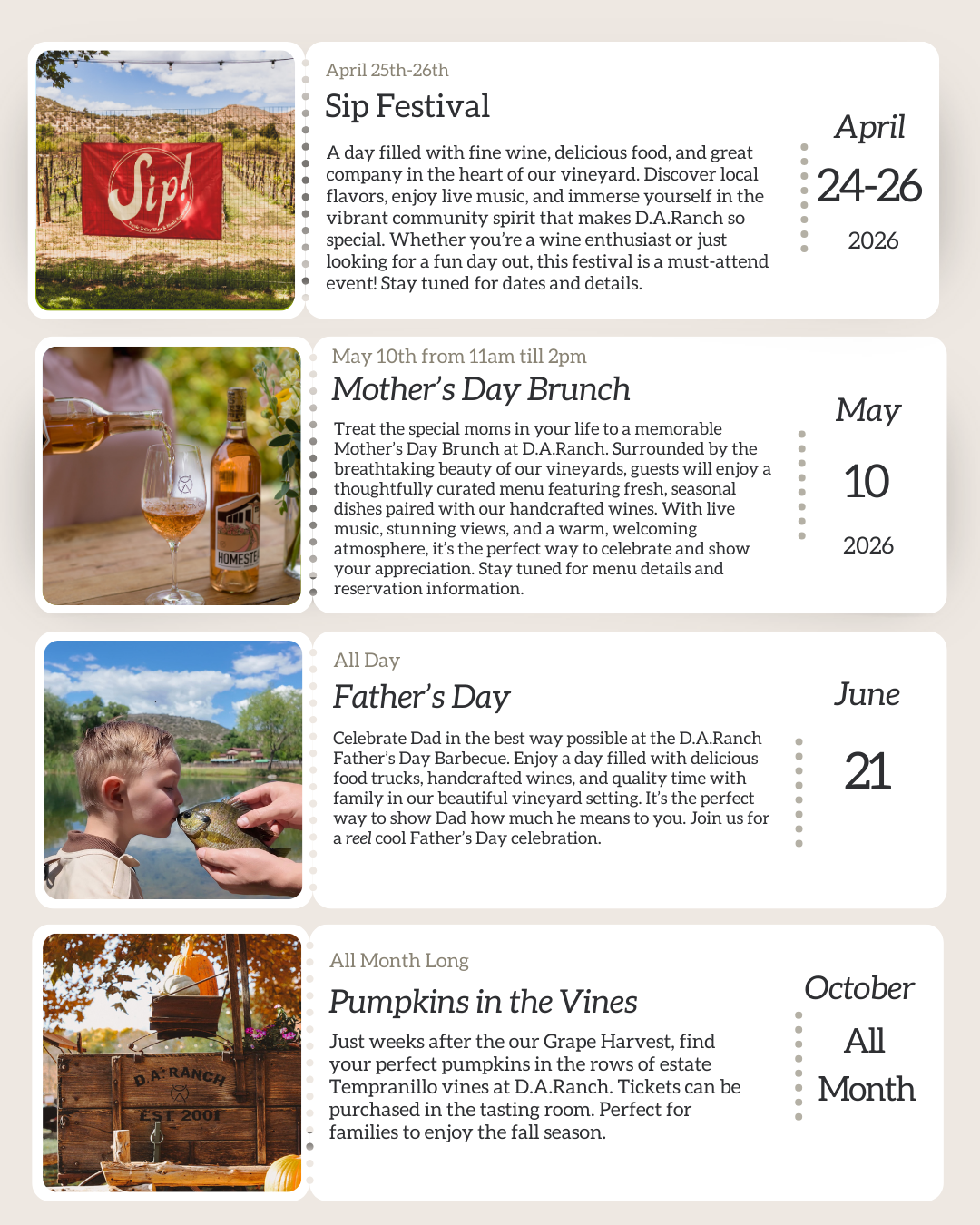 Vineyard Events & Wine Tasting | Da Ranch | Page Springs, AZ
