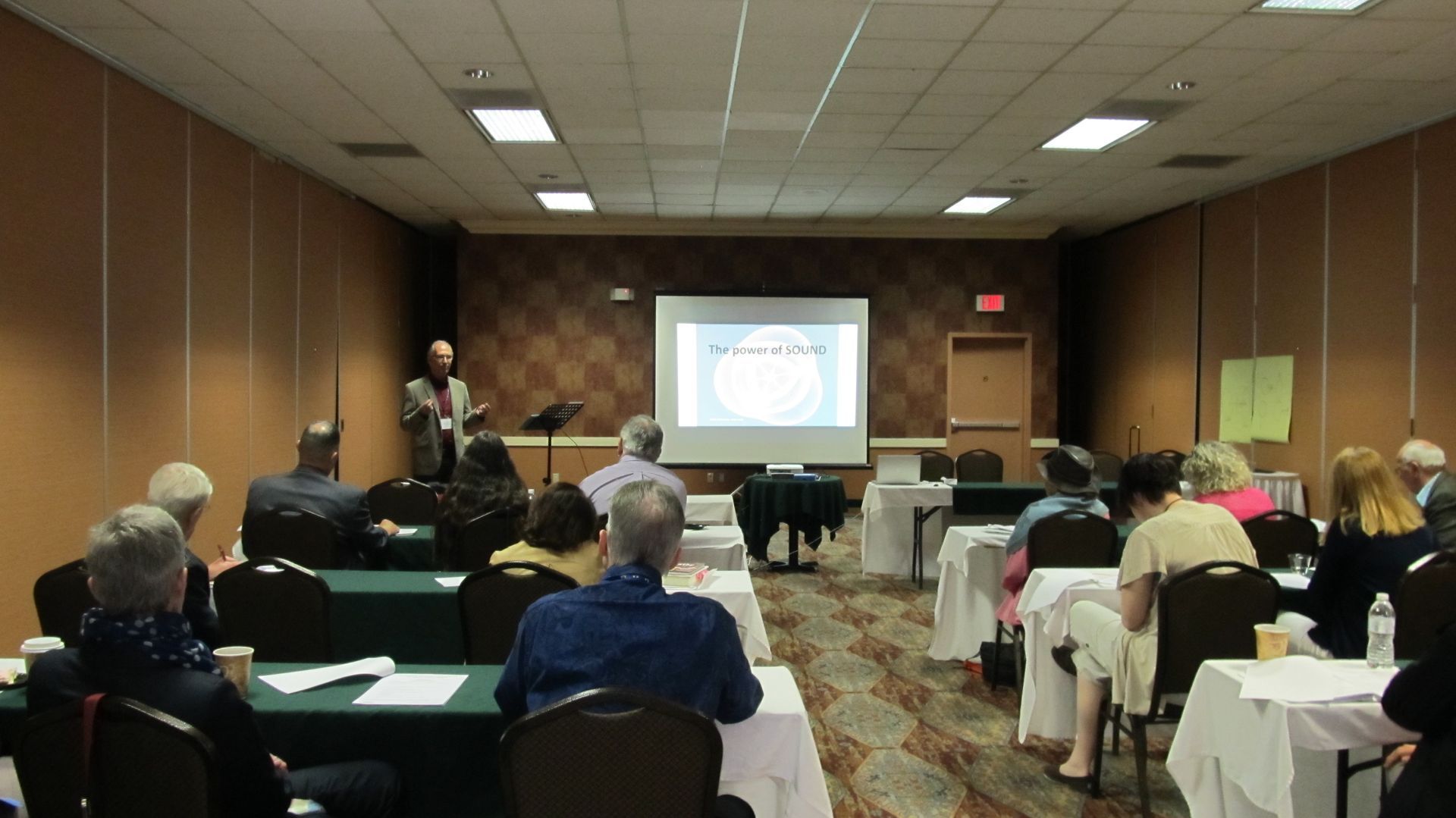 Jean Francois Mathieu presenting at the ILA International LIstening Association in Tucson AZ USA