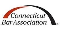 Connecticut Bar Association logo with red and black arc over text.