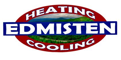A logo for heating and cooling company edmisten