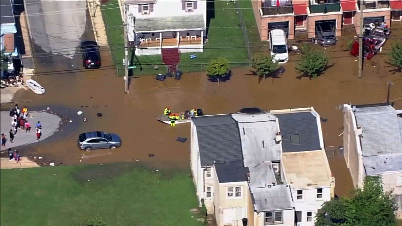 flooding in Eastwick section of Philadelphia