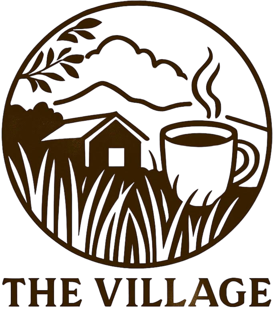 A logo for the village coffee