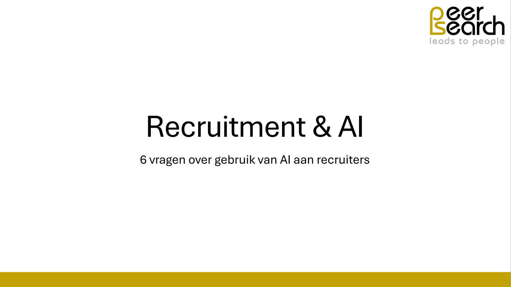 Recruitment & AI