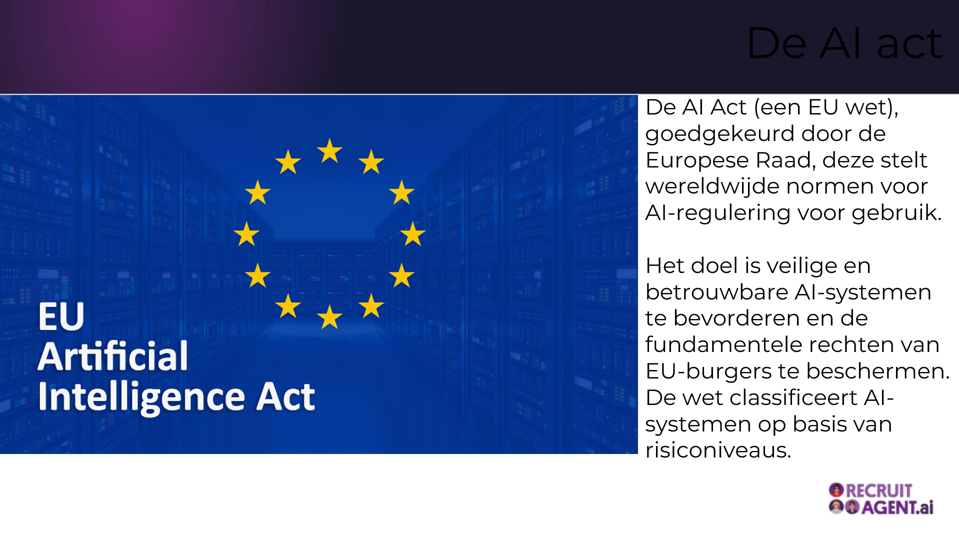Een poster voor de EU-wet op het gebied van kunstmatige intelligentie