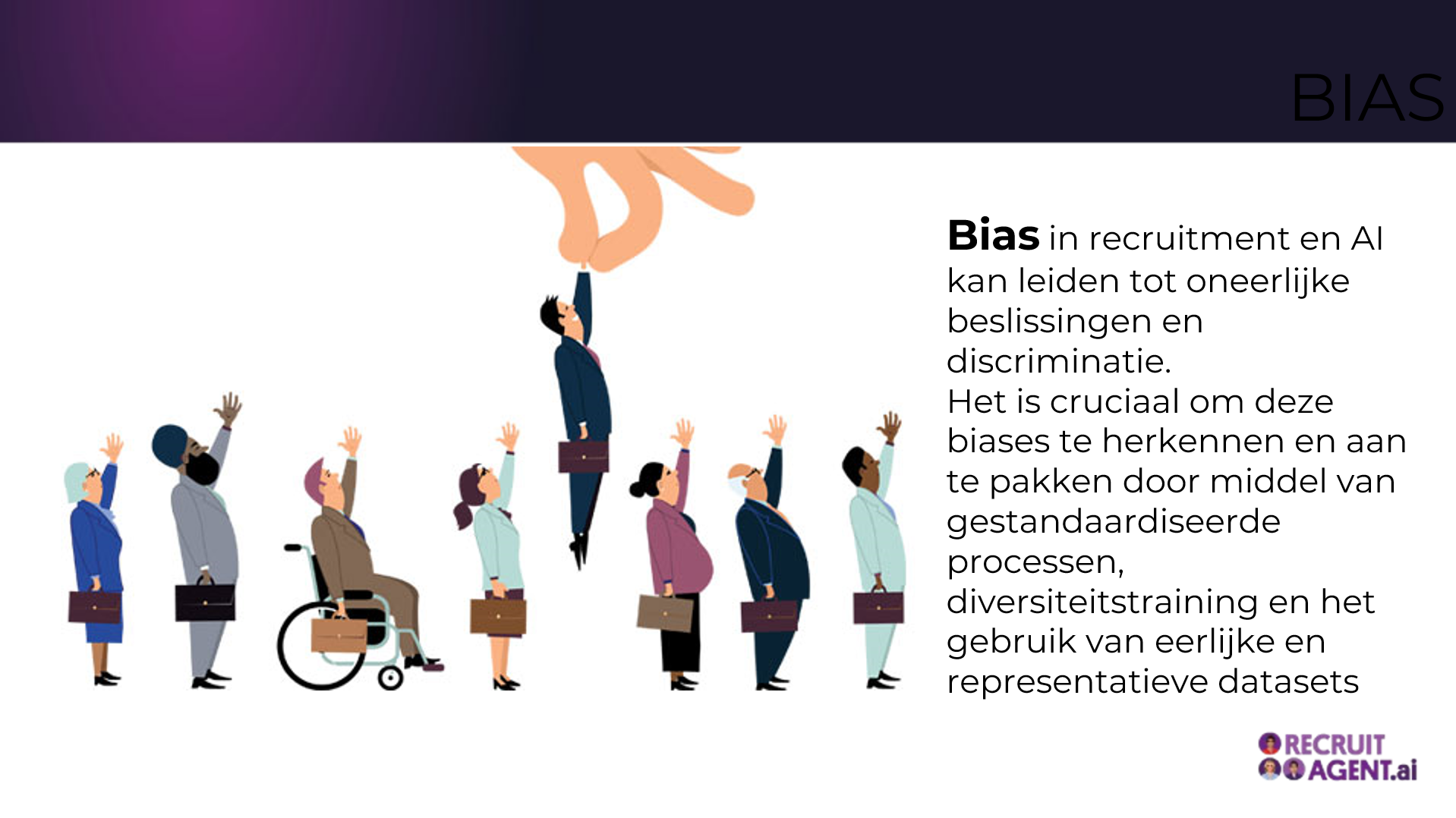 Een groep mensen staat naast elkaar en één van hen zit in een rolstoel