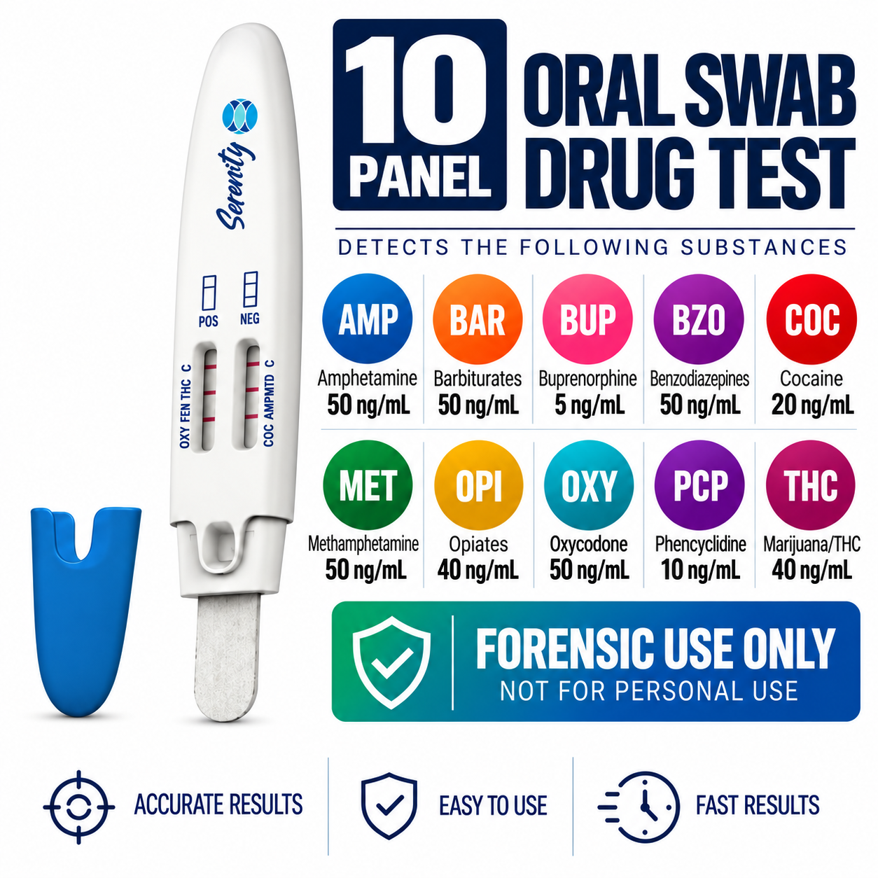 10 Panel Pen Style Oral Fluid Drug Test