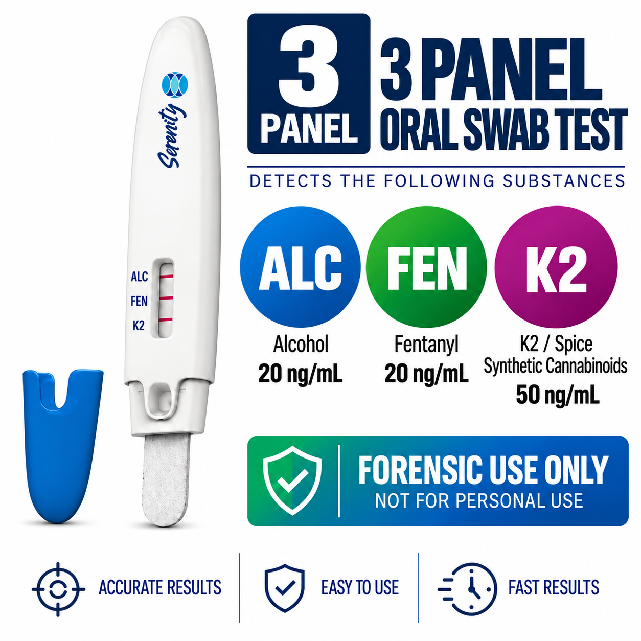 3 Panel Oral Swab Test