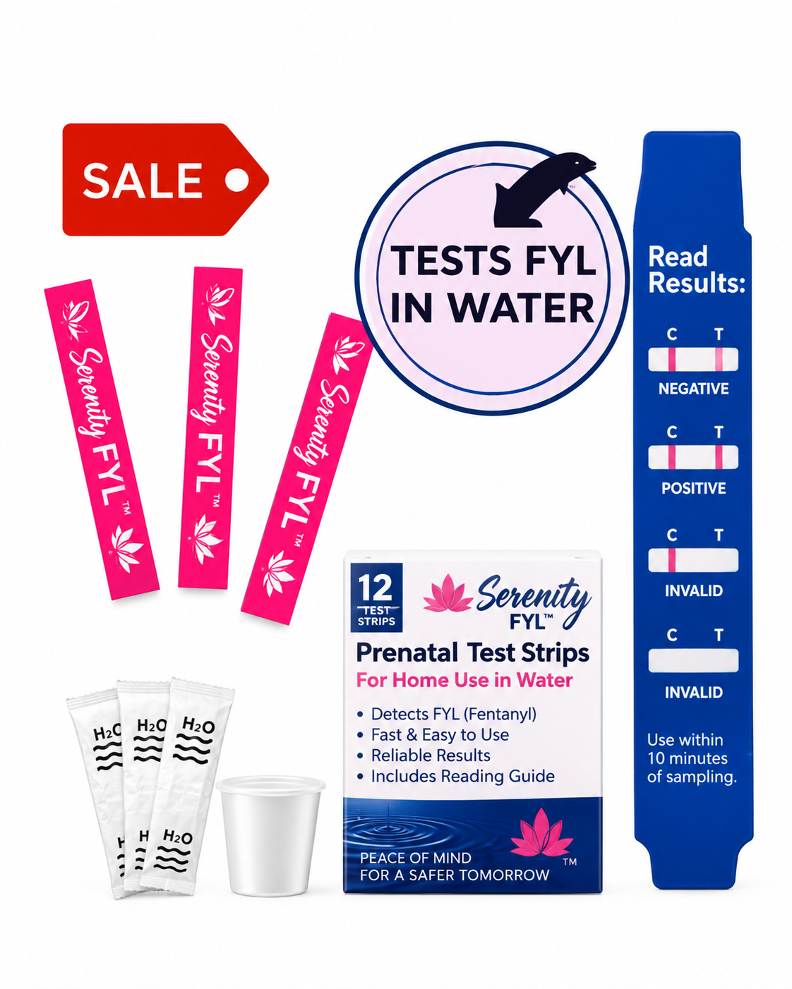 SALE: Fentanyl Powder Kit 10ng (Water Testing)